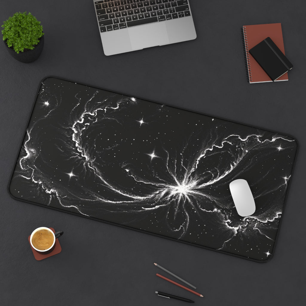 Black Starfield Desk Mat