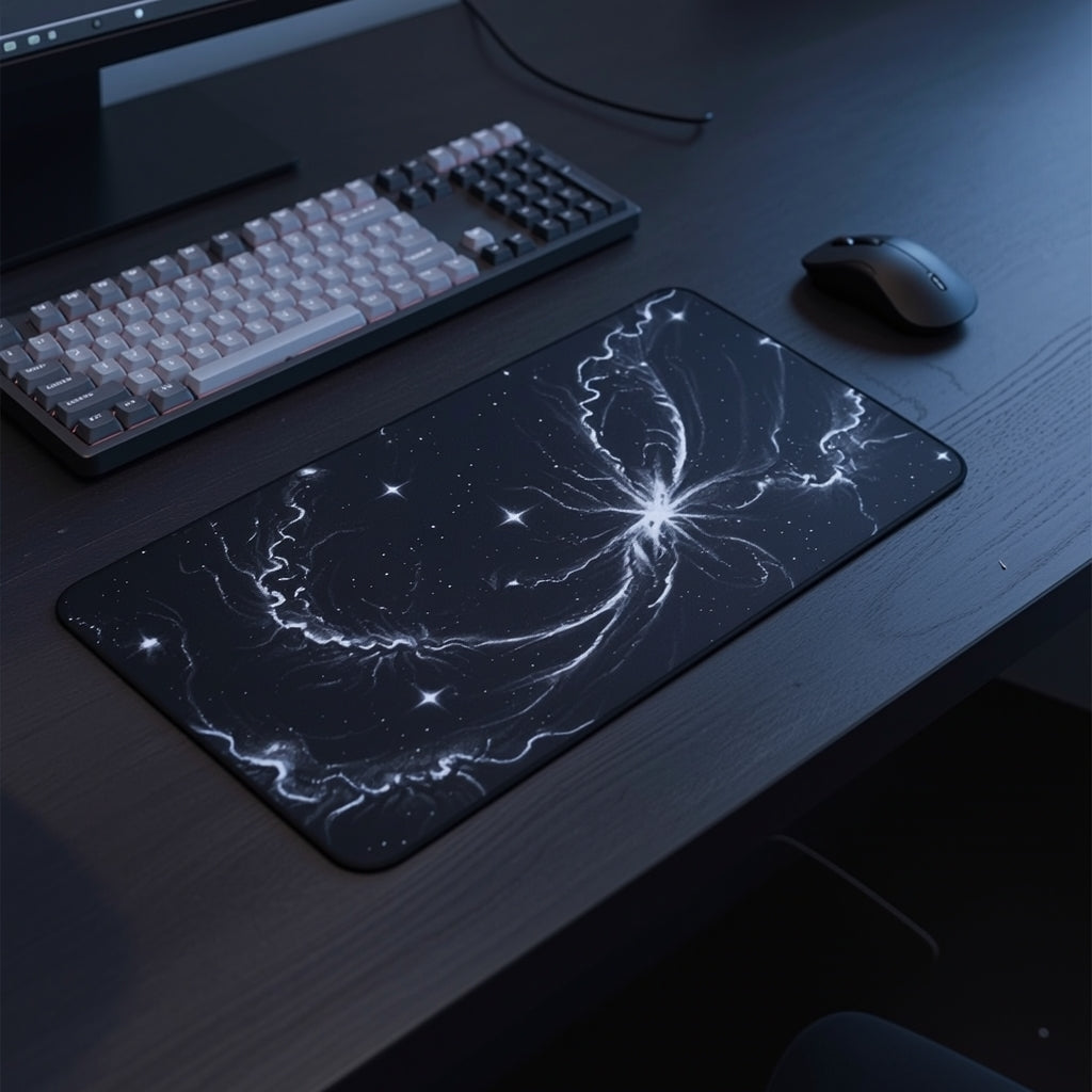 Black Starfield Desk Mat