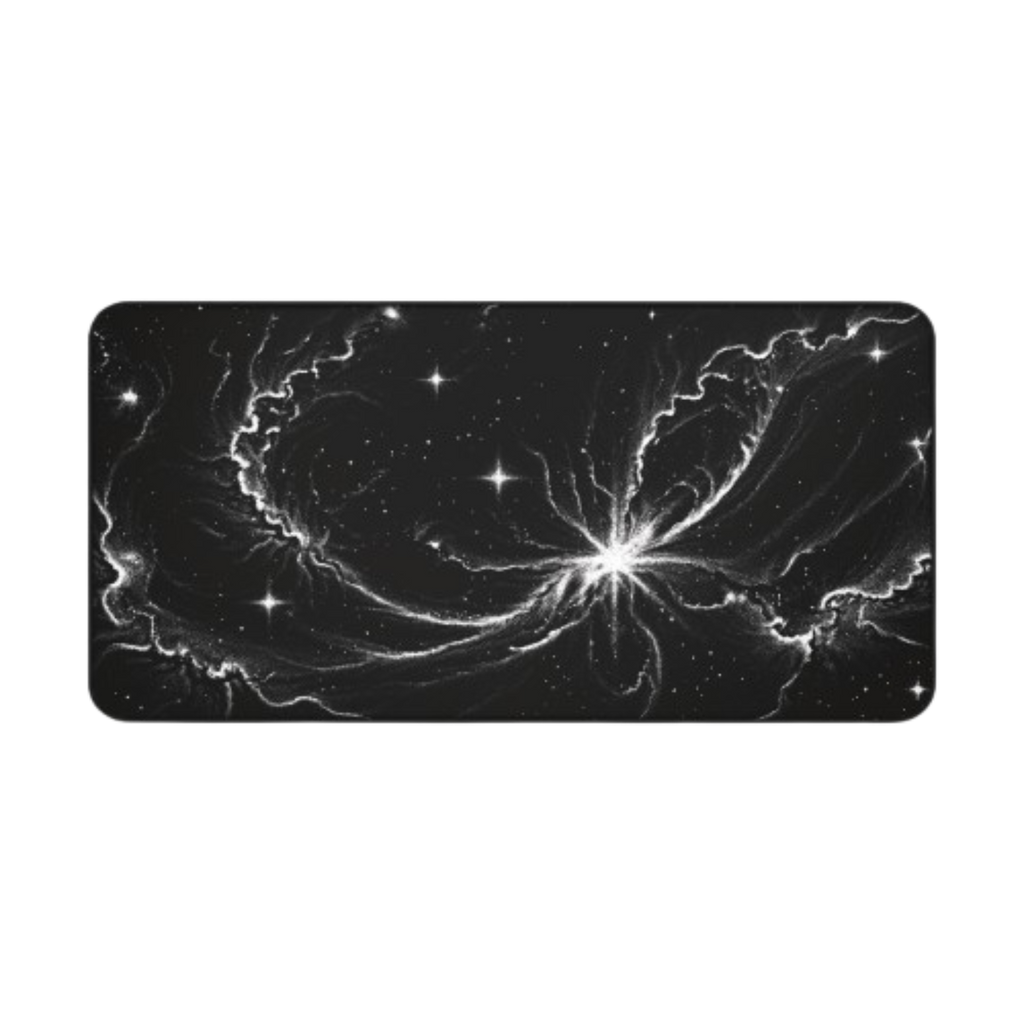 Black Starfield Desk Mat